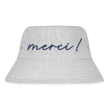 MERCI - Stanley/Stella recycelter Bucket Hat - Grau meliert - Vorne