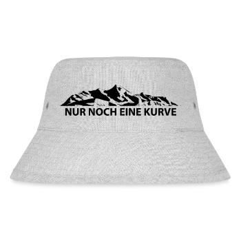 Nur Noch Eine Kurve - (6) - Stanley/Stella recycelter Bucket Hat - Grau meliert - Vorne