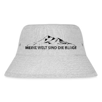 Meine Welt Sind Die Berge - (7) - Stanley/Stella recycelter Bucket Hat - Grau meliert - Vorne