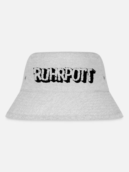 Ruhrpott Motiv - Urban - Stanley/Stella recycelter Bucket Hat - Grau meliert