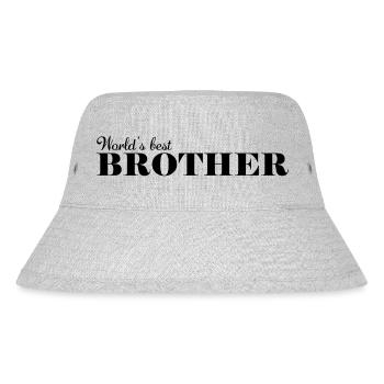 Best brother in the world - Stanley/Stella Recycled Bucket Hat - heather grey - Front