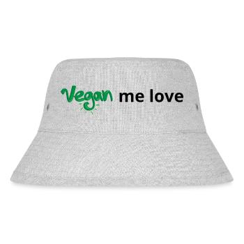 vegan me love - Stanley/Stella Recycled Bucket Hat - heather grey - Front