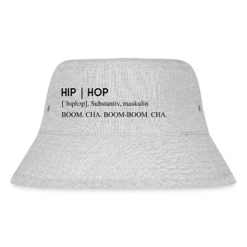 Music Definition Genre HipHop - Stanley/Stella recycelter Bucket Hat - Grau meliert - Vorne