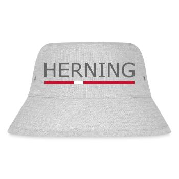 Herning - Denmark Flag - Dänemark - Skandinavien - Stanley/Stella recycelter Bucket Hat - Grau meliert - Vorne