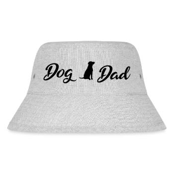 Dog Dad Black - Stanley/Stella Recycled Bucket Hat - heather grey - Front