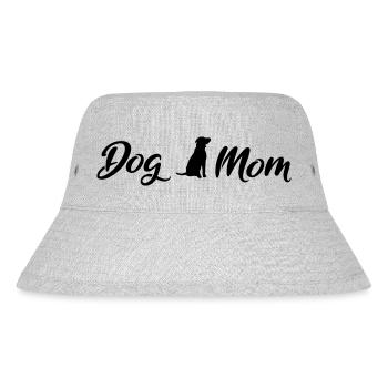 Dog Mom Black - Stanley/Stella Recycled Bucket Hat - heather grey - Front