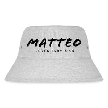 L’homme légendaire de MATTEO revendique | Graphique vectoriel - Bob recyclé Stanley/Stella - gris chiné - Devant