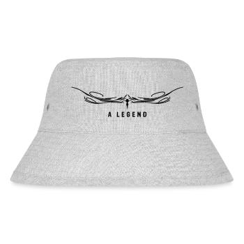 a legend VERZIERUNG >> VECTORGRAPHIC - Stanley/Stella recycelter Bucket Hat - Grau meliert - Vorne