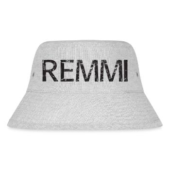 REMMI | Remmi-Demmi | Partnerlook - Stanley/Stella recycelter Bucket Hat - Grau meliert - Vorne