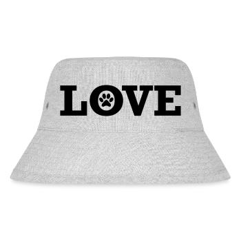 Hund Dog - Stanley/Stella recycelter Bucket Hat - Grau meliert - Vorne