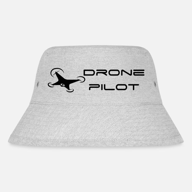 Drone Pilot - Stanley/Stella recycelter Bucket Hat - Grau meliert