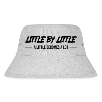 T-shirt petit à petit – cadeau parfait pour la croissance ! - Bob recyclé Stanley/Stella - gris chiné - Devant