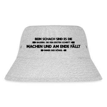 funny sayings in chess it's the pawns - Stanley/Stella Recycled Bucket Hat - heather grey - Front