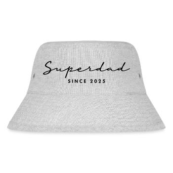 Superdad Papa Vater 2025 - Stanley/Stella recycelter Bucket Hat - Grau meliert - Vorne
