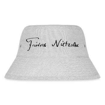 Friedrich Nietzsche Signature - Stanley/Stella recycelter Bucket Hat - Grau meliert - Vorne