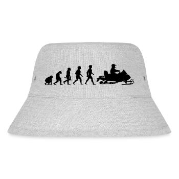 Evolution Schneemobil Motorschlitten Winter - Stanley/Stella recycelter Bucket Hat - Grau meliert - Vorne