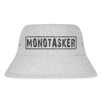 Monotasker Multitasker - Stanley/Stella recycelter Bucket Hat - Grau meliert - Vorne