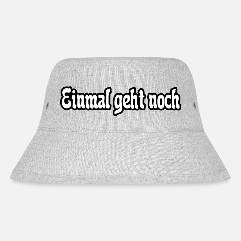 Einmal geht noch - Stanley/Stella recycelter Bucket Hat - Grau meliert