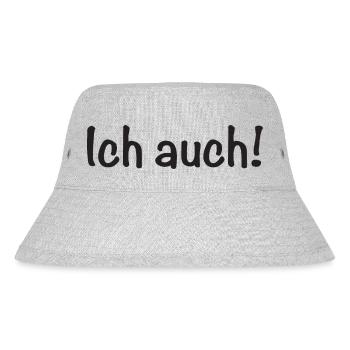 Ich auch! - Stanley/Stella recycelter Bucket Hat - Grau meliert - Vorne