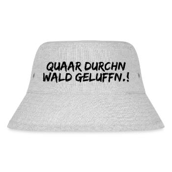Erzgebirge Waldlauf Wandern - Stanley/Stella recycelter Bucket Hat - Grau meliert - Vorne