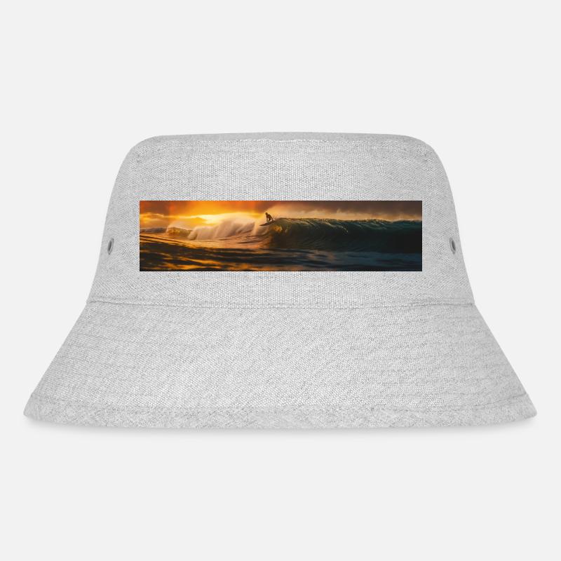 Wave surfers - Stanley/Stella Recycled Bucket Hat - heather grey