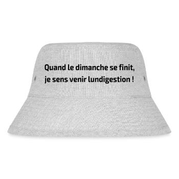 Quand le dimanche se finit - Bob recyclé Stanley/Stella - gris chiné - Devant