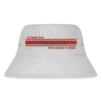 Pitlane to finish - Stanley/Stella recycelter Bucket Hat - Grau meliert - Vorne