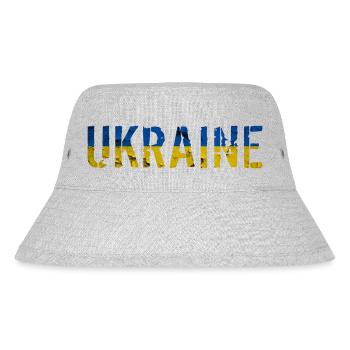 Ukraine - Stanley/Stella recycelter Bucket Hat - Grau meliert - Vorne