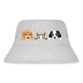 Golden Retriever, chat et chien Saint-Bernard - Bob recyclé Stanley/Stella - gris chiné - Devant