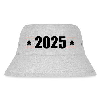 2025 Jahr - Stanley/Stella recycelter Bucket Hat - Grau meliert - Vorne