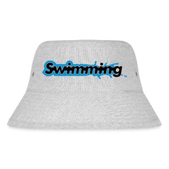 Swimming - Stanley/Stella recycelter Bucket Hat - Grau meliert - Vorne