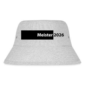 Meister 2026 Meisterschaft - Stanley/Stella recycelter Bucket Hat - Grau meliert - Vorne