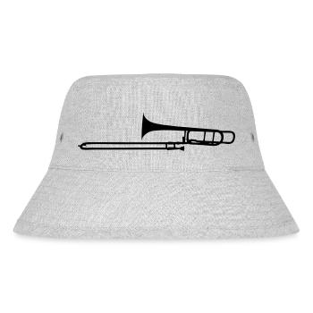 Posaune - Stanley/Stella recycelter Bucket Hat - Grau meliert - Vorne