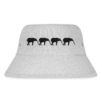 Elephant group - Stanley/Stella Recycled Bucket Hat - heather grey - Front