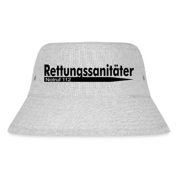 Rettungssanitäter Notruf 112 - Stanley/Stella recycelter Bucket Hat - Grau meliert - Vorne