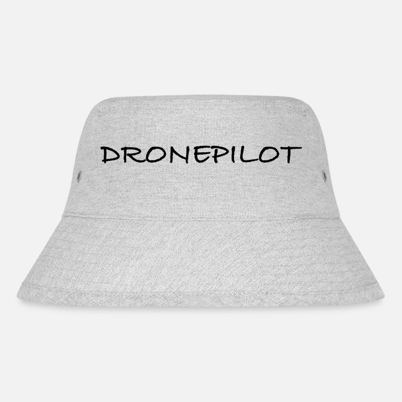 Dronepilot - Stanley/Stella recycelter Bucket Hat - Grau meliert