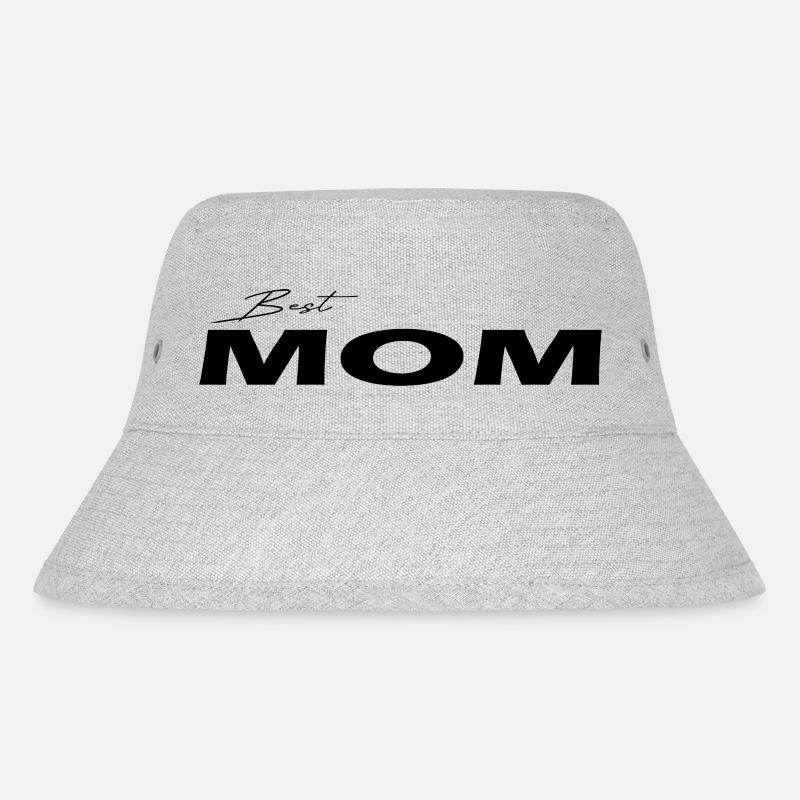 Best Mom black - Stanley/Stella recycelter Bucket Hat - Grau meliert