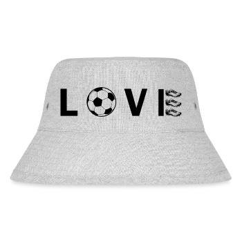 Fußball Soccer - Stanley/Stella recycelter Bucket Hat - Grau meliert - Vorne