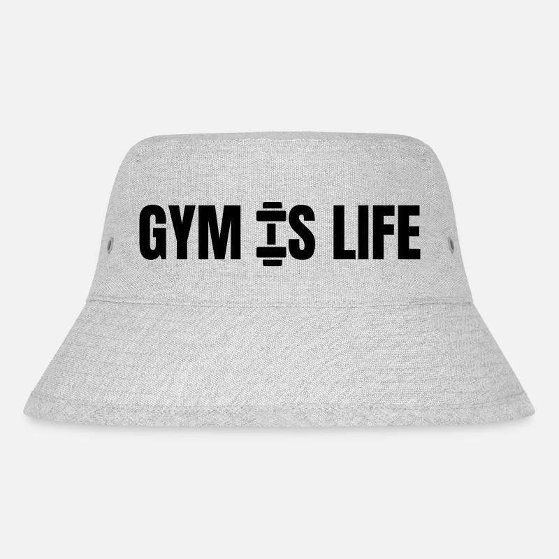 gymislife - Stanley/Stella recycelter Bucket Hat - Grau meliert