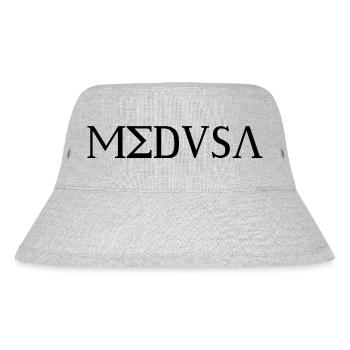Medusa aus griechischer Mythologie schwarz Design - Stanley/Stella recycelter Bucket Hat - Grau meliert - Vorne