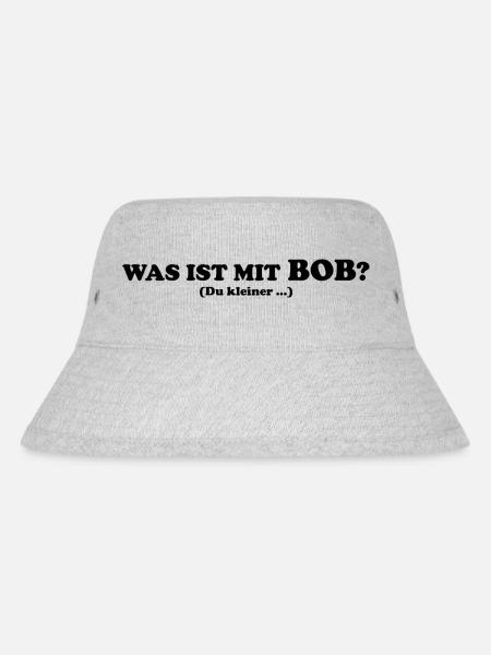 Was ist mit BOB? - Stanley/Stella recycelter Bucket Hat - Grau meliert