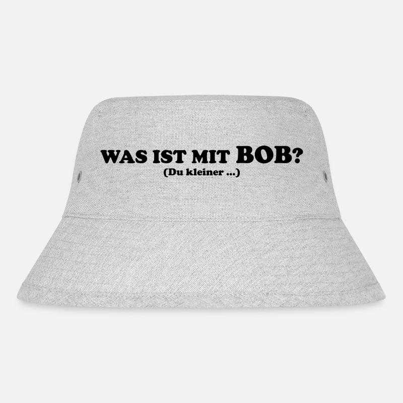 Was ist mit BOB? - Stanley/Stella recycelter Bucket Hat - Grau meliert