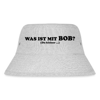 Bob ist schuld - Stanley/Stella recycelter Bucket Hat - Grau meliert - Vorne
