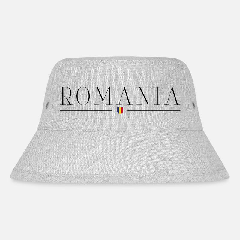 Ich liebe Rumänien - Stanley/Stella recycelter Bucket Hat - Grau meliert