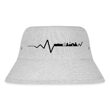 Mannheim Monnem Mannheimat - Stanley/Stella recycelter Bucket Hat - Grau meliert - Vorne
