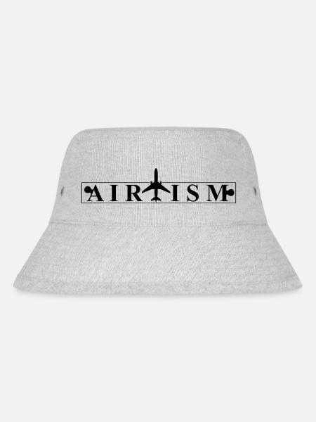 Airtism Black - Stanley/Stella Recycled Bucket Hat - heather grey