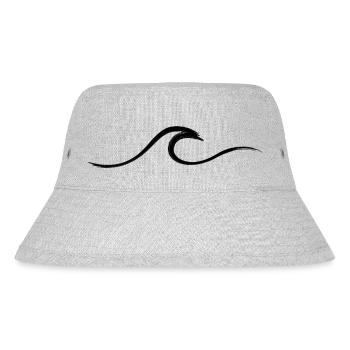 Wave wave Surfing Water Rat Surfer - Stanley/Stella Recycled Bucket Hat - heather grey - Front