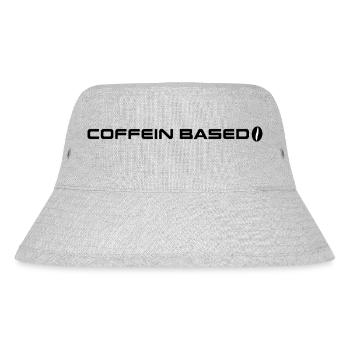 Coffein based - Kaffee Liebhaber - Stanley/Stella recycelter Bucket Hat - Grau meliert - Vorne