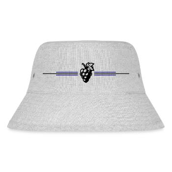 Weintrauben Symbol - Stanley/Stella recycelter Bucket Hat - Grau meliert - Vorne
