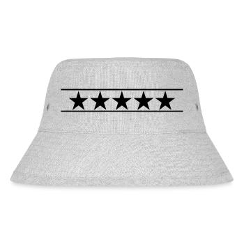 sterne - Stanley/Stella recycelter Bucket Hat - Grau meliert - Vorne